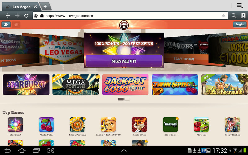 leovegas lobby